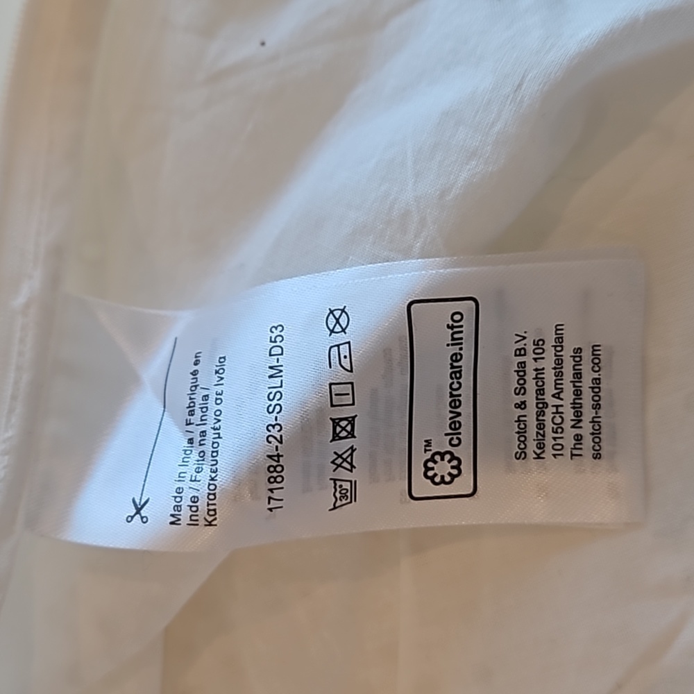 NWT Scotch & Soda | RUCHED FRONT FLUTTER SLEEVE TOP | Womens 36  Small / 4 US - Picture 7 of 9